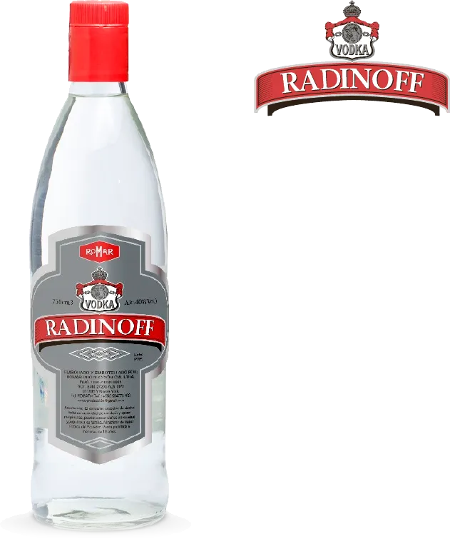 Etiqueta de Vodka Radinoff